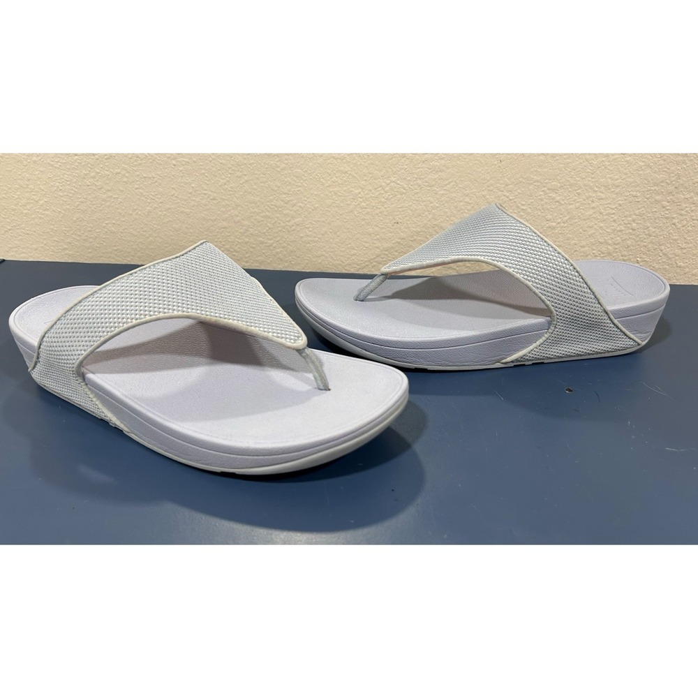 Fitflop Lulu Blue Womens Sz 11 Thong Sandals